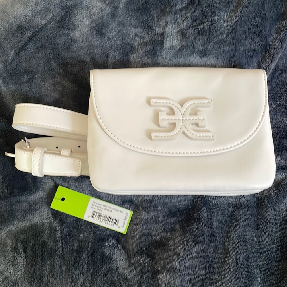 NWT Sam Edelman White Emily Shoulder/Belt Bag